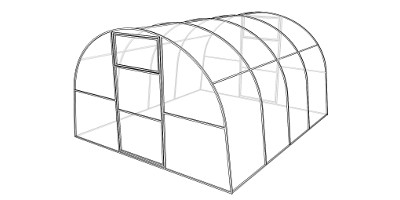 Теплица оцинкованная сварная КАРКАС 3x4 - 6890 руб Теплица оцинкованная сварная КАРКАС 3x4 - 6890 руб